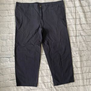 George men 42x30 pull on chino pants w/front pockets black